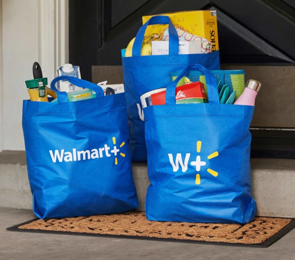 An image of Walmart shopping bags