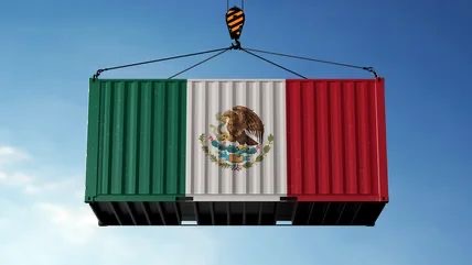 A shipping container from Mexico