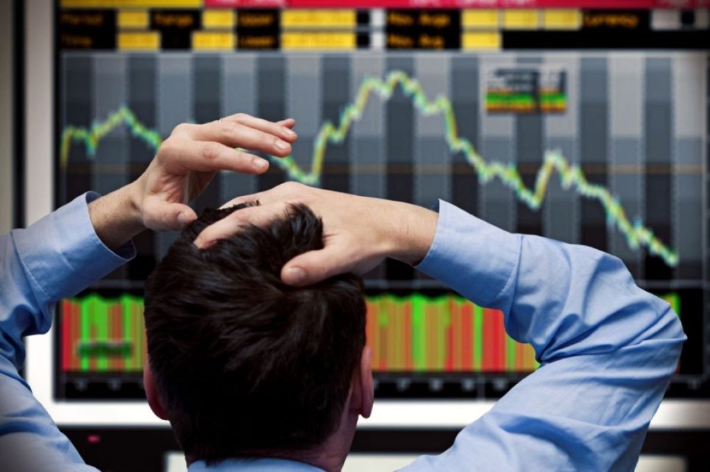 Stock trader sulking over investment loss