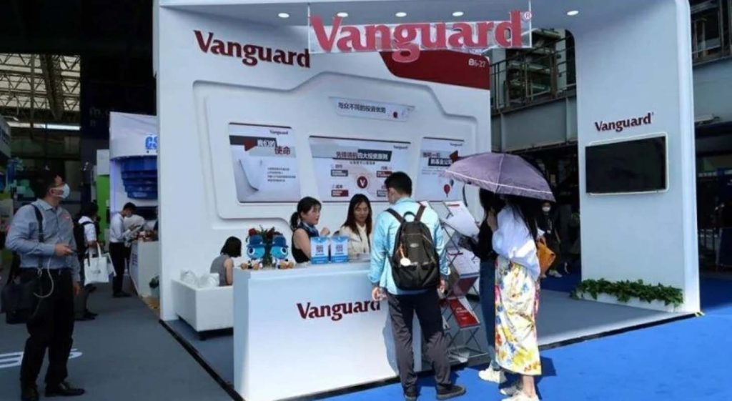 A Vanguard stand at an Asian Exhibition